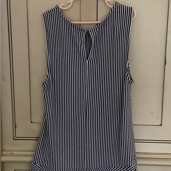 Ann Taylor Striped Sleeveless Tunic - Picture 2 of 3